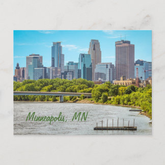Minneapolis, MN Skyline briefkaart