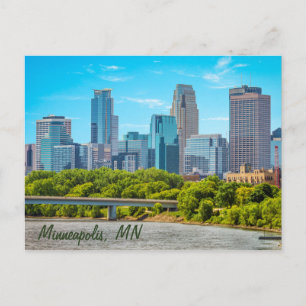 Minneapolis, MN Skyline briefkaart