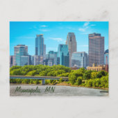 Minneapolis, MN Skyline briefkaart (Voorkant)