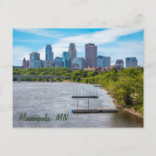 Minneapolis, MN Skyline briefkaart