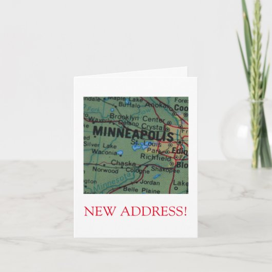 Minneapolis - Nieuwe aankondiging adres (Voorkant)