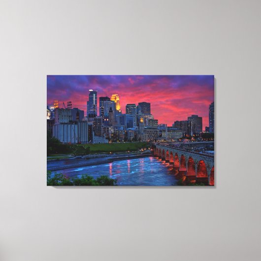 Minneapolis OogSnoep Canvas Afdruk (Voorkant)