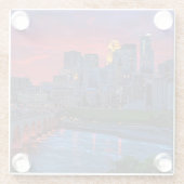 Minneapolis OogSnoep Glazen Onderzetter (Achterkant)