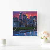 Minneapolis OogSnoep Vierkante Klok (Huis)