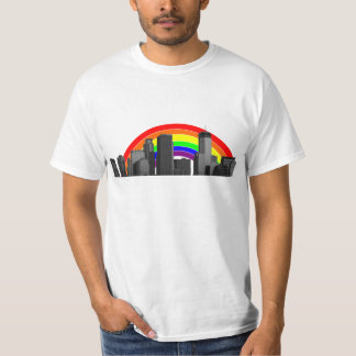 Minneapolis Rainbow Skyline T-shirt