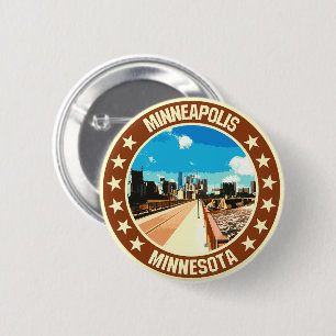 Minneapolis Ronde Button 5,7 Cm