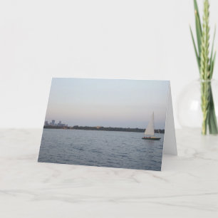 "Minneapolis Sailboat" Verjaardagskaart Kaart