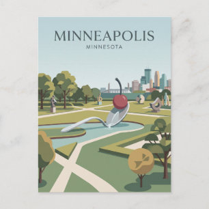 Minneapolis Sculpture Garden Minnesota Briefkaart