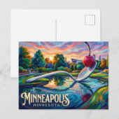 Minneapolis Sculpture Garden Minnesota Briefkaart (Voorkant / Achterkant)