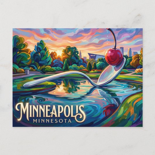 Minneapolis Sculpture Garden Minnesota Briefkaart (Voorkant)