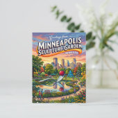 Minneapolis Sculpture Garden VS Briefkaart (Staand voorkant)