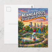 Minneapolis Sculpture Garden VS Briefkaart (Voorkant / Achterkant)