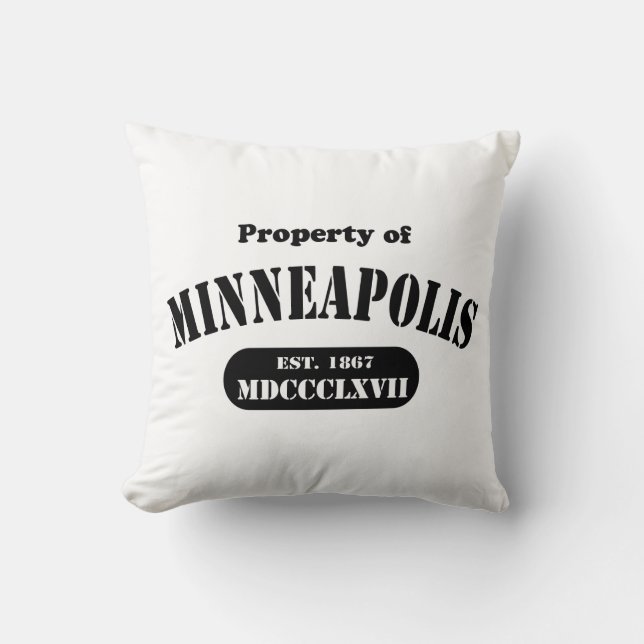 Minneapolis Sierkussen - Gepersonaliseerd (Voorkant)