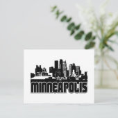 Minneapolis Skyline Briefkaart (Staand voorkant)