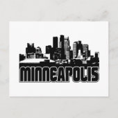 Minneapolis Skyline Briefkaart (Voorkant)