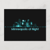 Minneapolis Skyline Briefkaart (Voorkant)