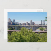 Minneapolis Skyline en Bridges Briefkaart (Voorkant / Achterkant)