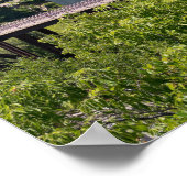 Minneapolis Skyline en Bridges Poster (Hoek)