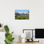 Minneapolis Skyline en Bridges Poster (Thuiskantoor)