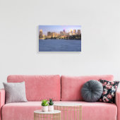 minneapolis skyline en diepgevroren mississippi canvas afdruk (Insitu (Woonkamer))
