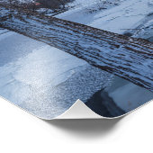 minneapolis skyline en icy mississippi foto afdruk (Hoek)