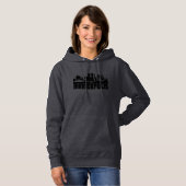 Minneapolis Skyline Hoodie (Voorkant volledig)