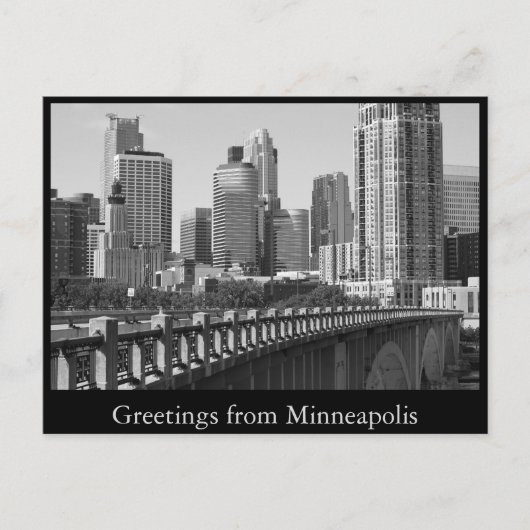 Minneapolis Skyline in daglicht Briefkaart (Voorkant)