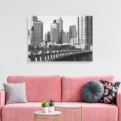 Minneapolis Skyline in daglicht Canvas Afdruk (Insitu (Woonkamer))