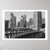 Minneapolis Skyline in daglicht Poster (Voorkant)