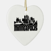 Minneapolis Skyline Keramisch Ornament (Rechts)