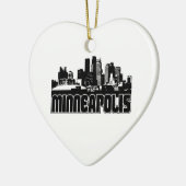 Minneapolis Skyline Keramisch Ornament (Links)