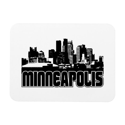 Minneapolis Skyline Magneet (Horizontaal)