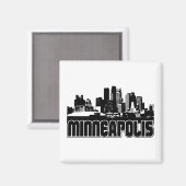 Minneapolis Skyline Magneet (Voorkant / Achterkant)