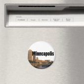 Minneapolis Skyline met Minneapolis in de Sky Magneet (Insitu (Vaatwasser))