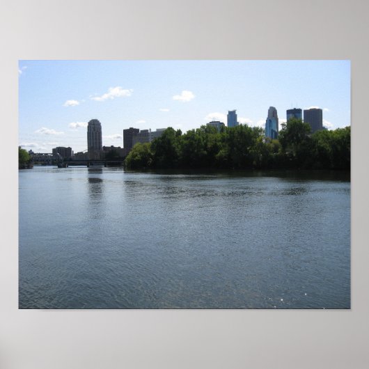 Minneapolis Skyline Poster (Voorkant)