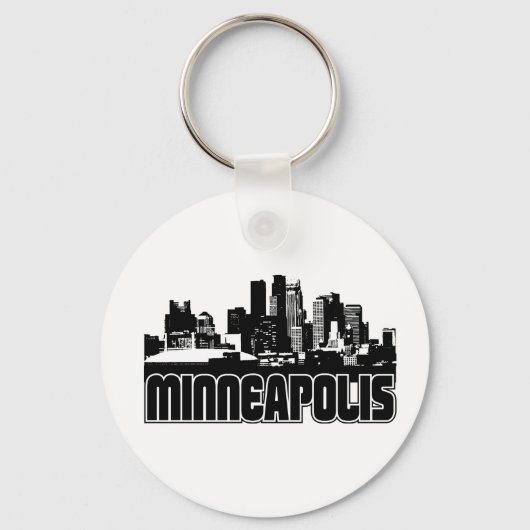 Minneapolis Skyline Sleutelhanger (Voorkant)