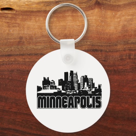 Minneapolis Skyline Sleutelhanger (Voorkant)