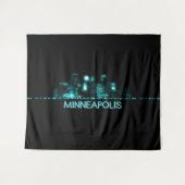 Minneapolis Skyline Wandkleed (Voorkant (horizontaal))