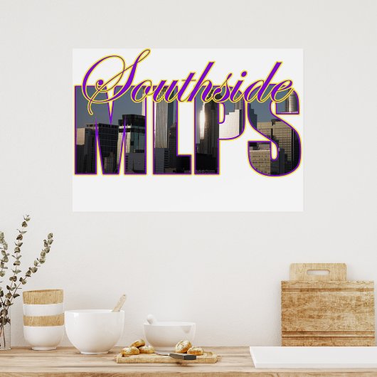 minneapolis southside skyline poster (Keuken)