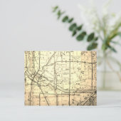 Minneapolis-St Paul (Twin Cities),  MN-kaart Briefkaart (Staand voorkant)