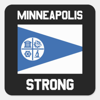 Minneapolis Sterk  Vierkante Sticker