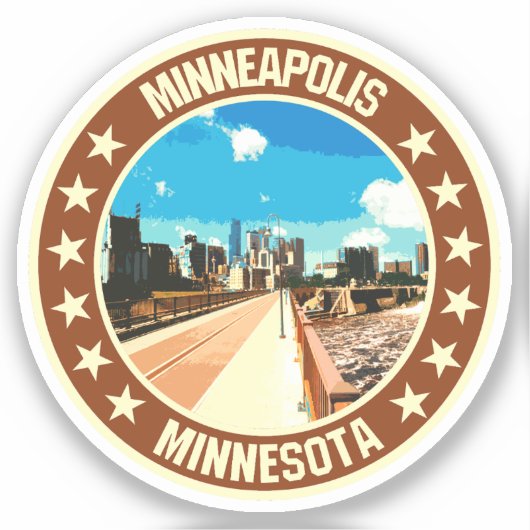 Minneapolis Sticker (Voorkant)