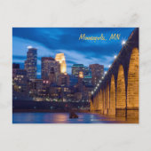Minneapolis Stone Arch Bridge Briefkaart (Voorkant)