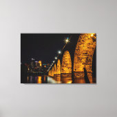 Minneapolis Stone Arch Bridge Canvas Afdruk (Voorkant)