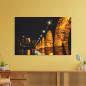 Minneapolis Stone Arch Bridge Canvas Afdruk (Insitu (Woonkamer))