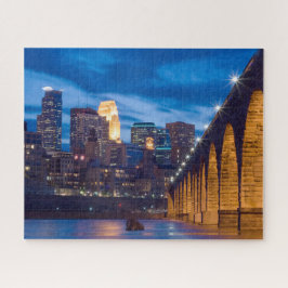 Minneapolis Stone Arch Bridge Skyline puzzle Legpuzzel