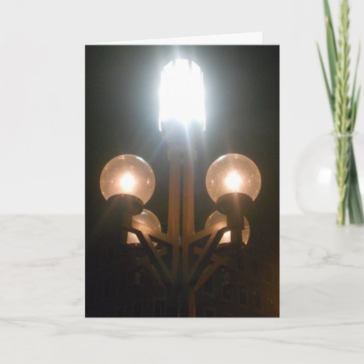 "Minneapolis Streetlights" Verjaardag Kaart (Voorkant)