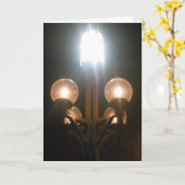 "Minneapolis Streetlights" Verjaardag Kaart (Gele Bloem)