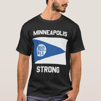 Minneapolis Strong Basic Donkere T-Shirt