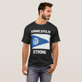 Minneapolis Strong Basic Donkere T-Shirt (Voorkant volledig)